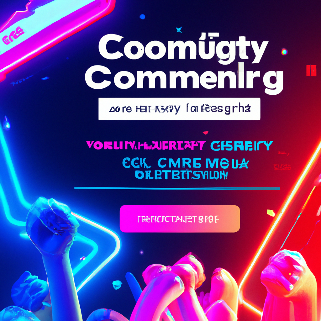 Community tournament finals on a neon stage